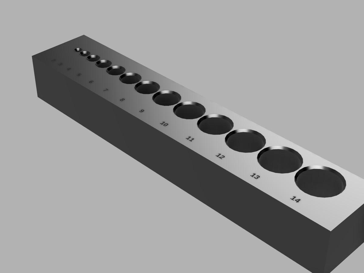 Drill-Bit Index catalog render