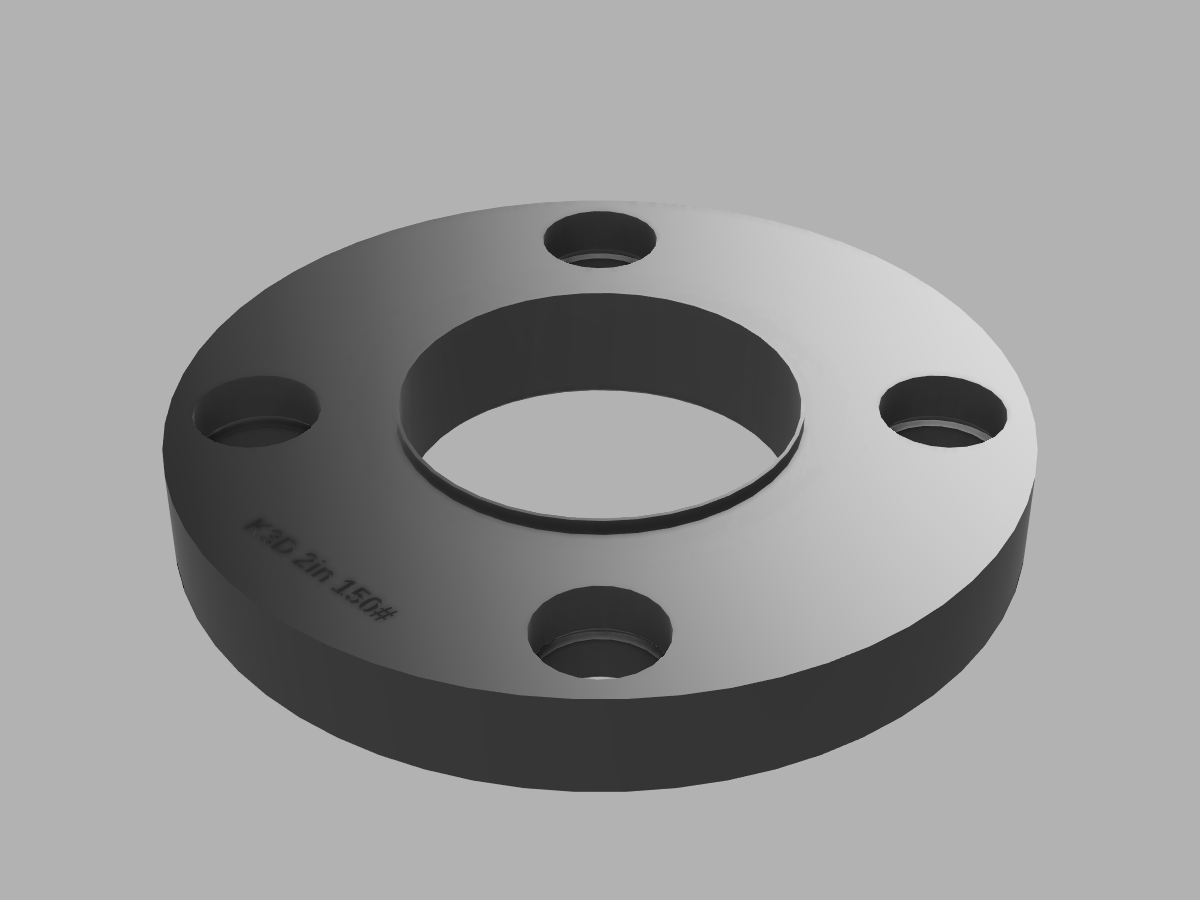Pipe Flange 2in catalog render