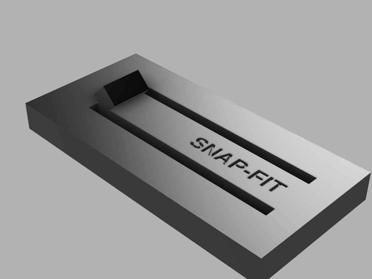 Cantilever Snap Clip catalog render