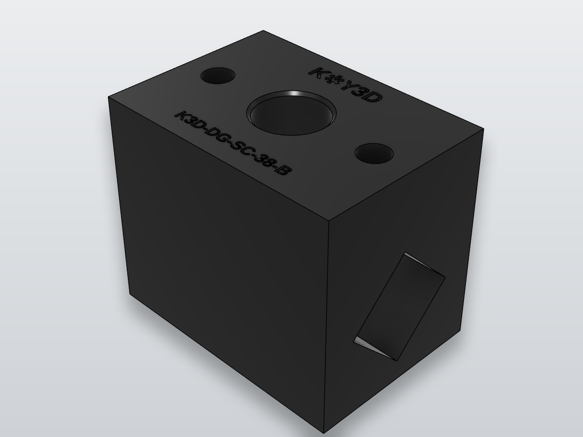 A3 Self-centering V-block 3/8in catalog render