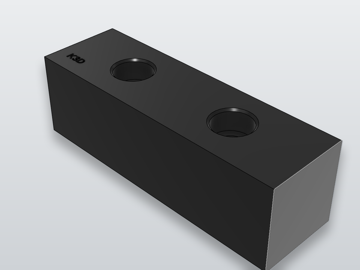 Soft Jaw, Kurt 4in, flat face catalog render