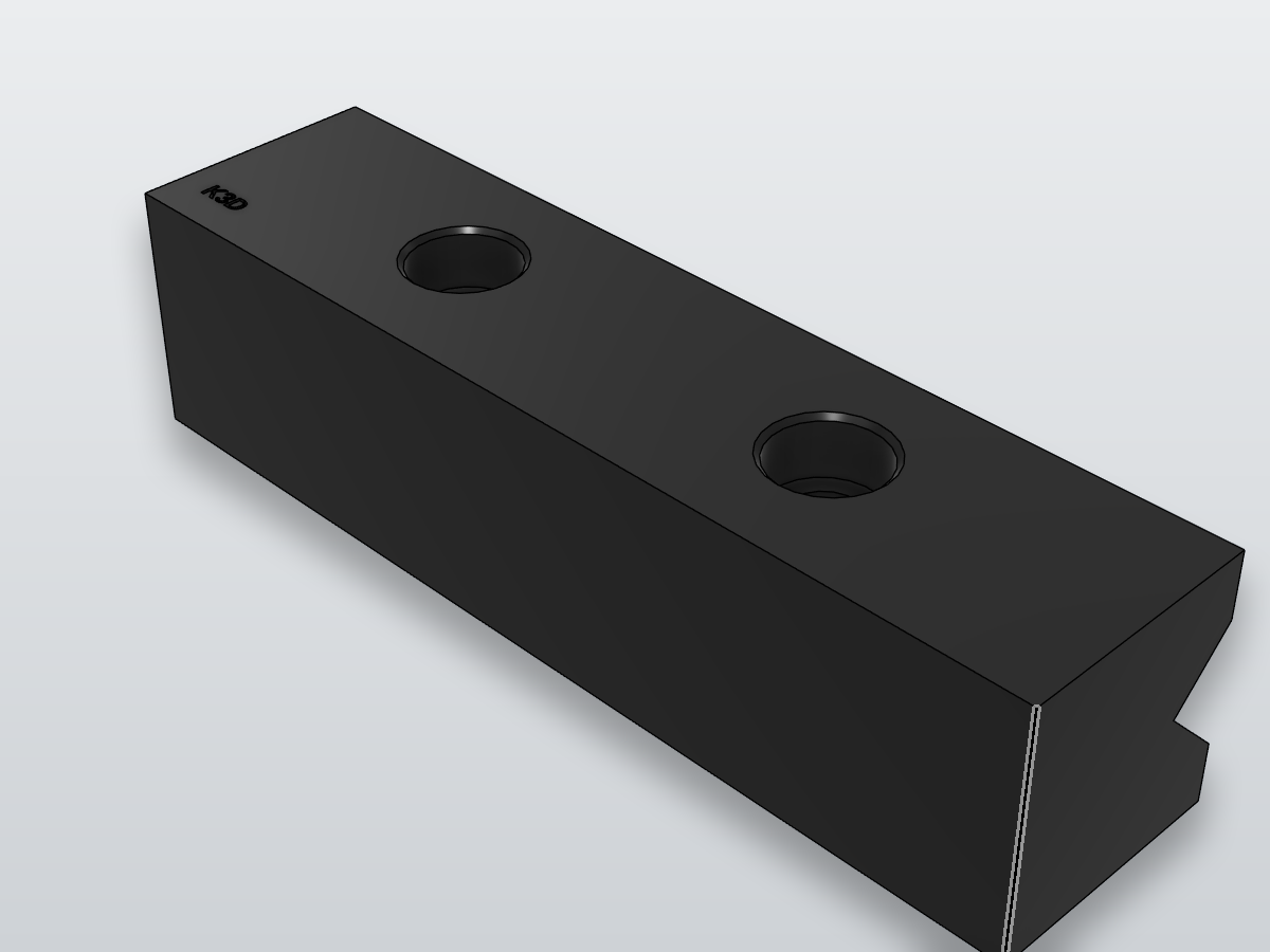 Soft Jaw, Kurt 6in, vee face catalog render